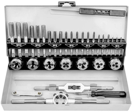 Brüder Mannesmann Set d'écrous à tarauder et à couper 32 pièces 53250