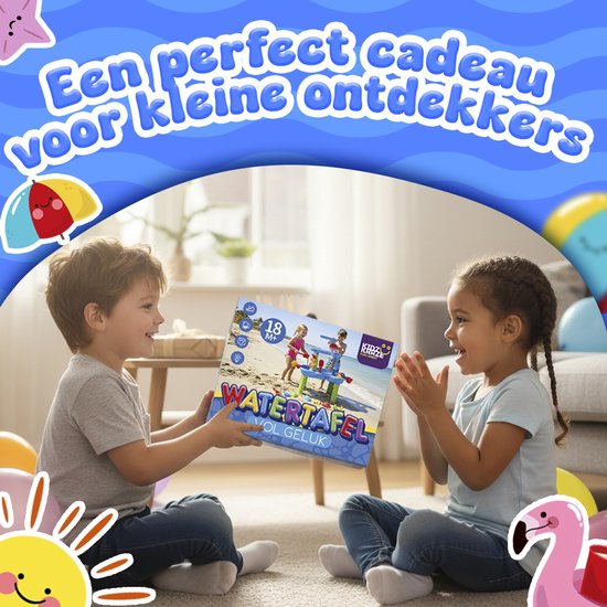 KidzKraze® Water Table M - Jouets d'extérieur - Jouets sensoriels - Table d'activité - Parcours d'eau - Table de sable pour enfants - Jouets de table de jeu d'eau - Accessoires inclus