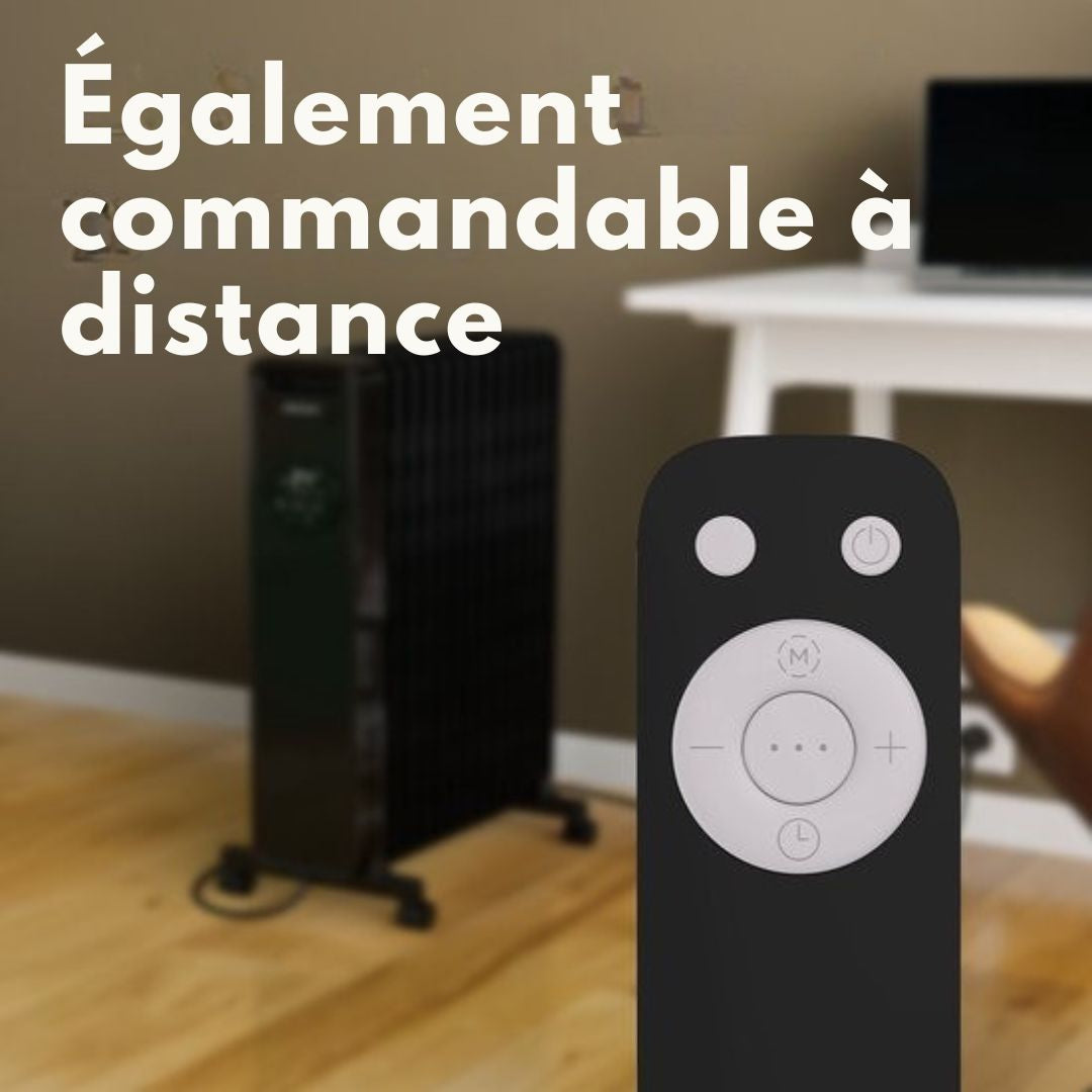 Auronic Oil Radiator - Radiateur électrique - 2500W - Noir