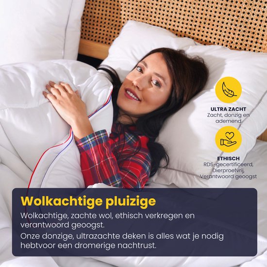 Sleep Comfy Thermo Balance Series - Couette 4 saisons de qualité hôtelière - 140x200 cm - Couette anti-allergique en deux parties - Couette 3 en 1 - Confort et Respirabilité - Couette simple - Couette d'été & Couette d'hiver