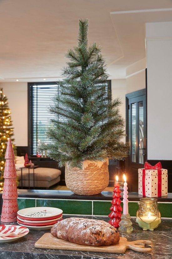 Black Box Trees Glendon Artificial Christmas Tree in Pot - H90 x Ø51 cm - Vert