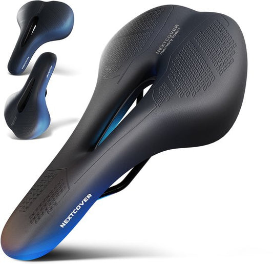 Selle de vélo NEXTCOVER® -MountainBike avec mousse à mémoire 3.0 - L'original - ergonomique - pour femmes ou hommes - noir