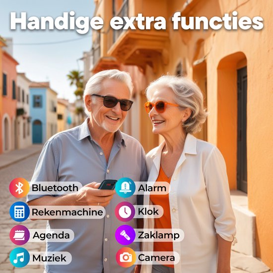 Denver Seniors Mobile Phone 4G - Grandes touches - Bouton SOS - Support de charge - GSM - Simlock-free - Bluetooth - BAS18600L