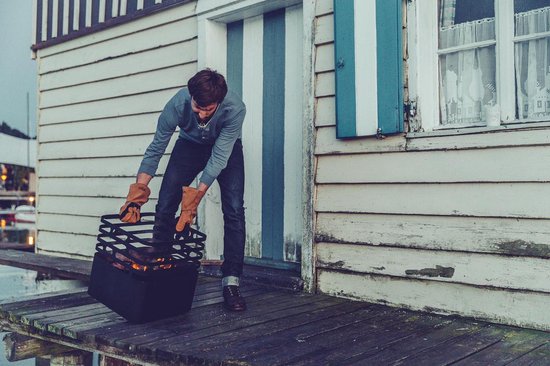 Höfats - Brasero CUBE - Brasero le plus sûr - Design réversible