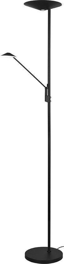 Trio leuchten Brantford - Lampadaire LED - 36,5W - Couleur réglable - Dimmable - Rond - Noir - Aluminium