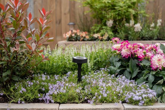 Luxform AYR Orange - Lampes solaires de jardin 2 pièces - LED - Noir