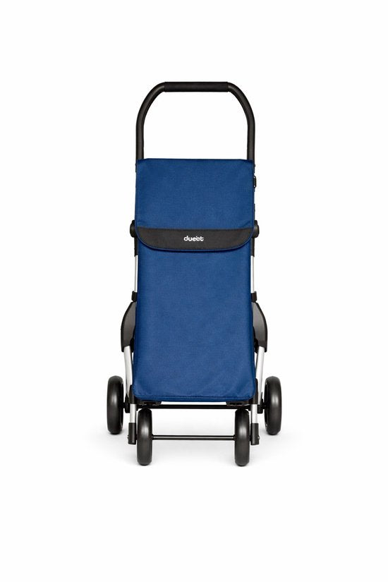 Duett Muuvi Up Chariot de courses - Capacité du sac 46L - 4 roues - Pliable - Bleu