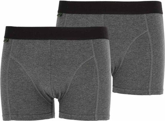 Basset Bamboo Boxer Shorts - 2-Pack Grey - Size XXL