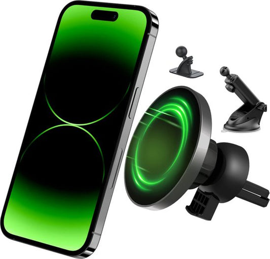 iSetchi Support de téléphone - Voiture - Ventouse solide - 3-en-1 - Tableau de bord