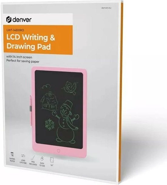 Tablette LCD pour dessiner et écrire Denver Electronics LWT-14510BU