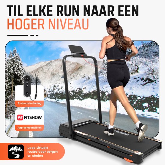 Tapis de course avec inclinaison automatique (8 %) - Inclinaison automatique - Tapis antidérapant et application inclus - Écran LED - 1 à 12 km/h - Pliable - Tapis de marche - Fonction d'inclinaison automatique de 8 % - Tapis de course pour la maison - Ta