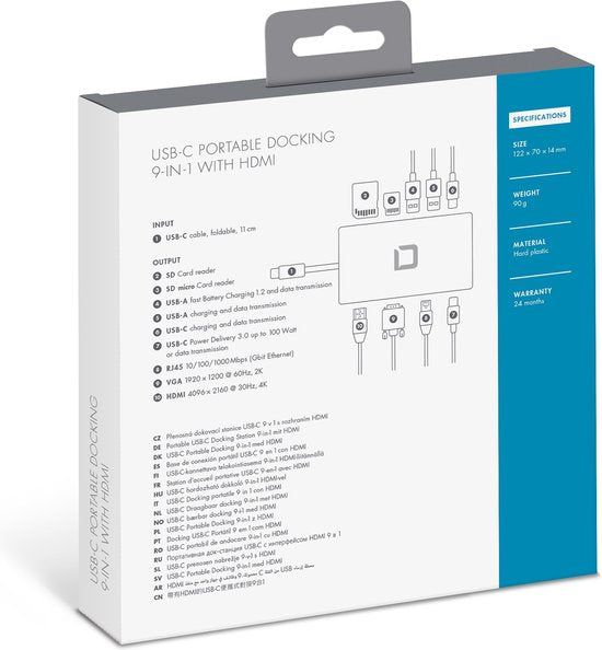 Dicota 9 en 1 avec HDM