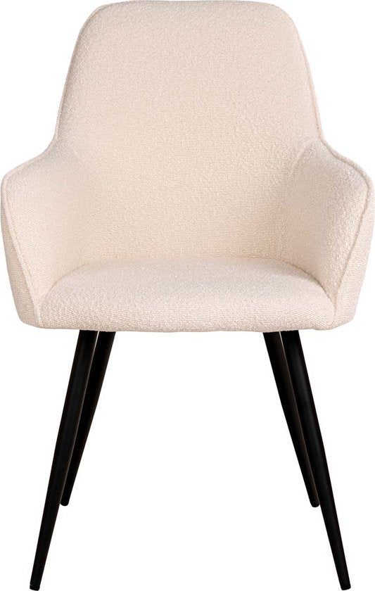 House Nordic Chaise à manger Harbo Bouclé Blanc