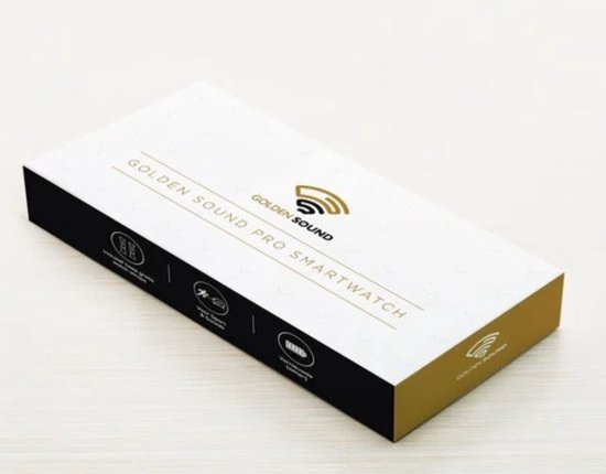 Golden Sound AMOLED Smartwatch Ladies - 3 bracelets supplémentaires - Convient à tout ordinateur portable et smartphone - Podomètre - Moniteur de sommeil - Moniteur de saturation - 40mm - Silver