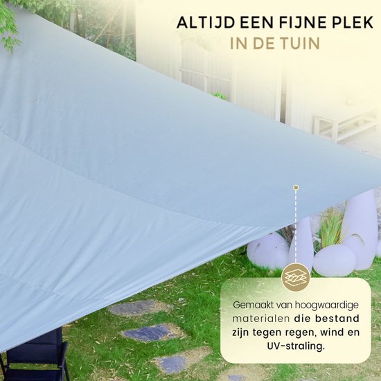 O'DADDY® Toile d'ombrage 5x5m Rectangle - Voile solaire - Filet d'ombrage - Auvent avec matériel de fixation - Protection solaire UV30 - Gris foncé