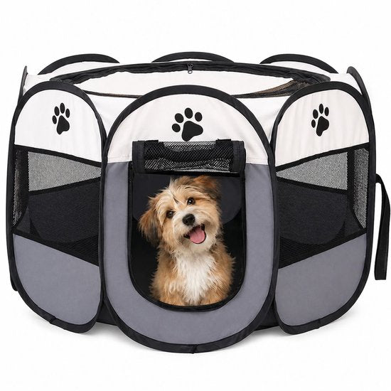 Ceruzo Parc à chiots pliable - pour petits chiens - chats - lapins - 73 cm
