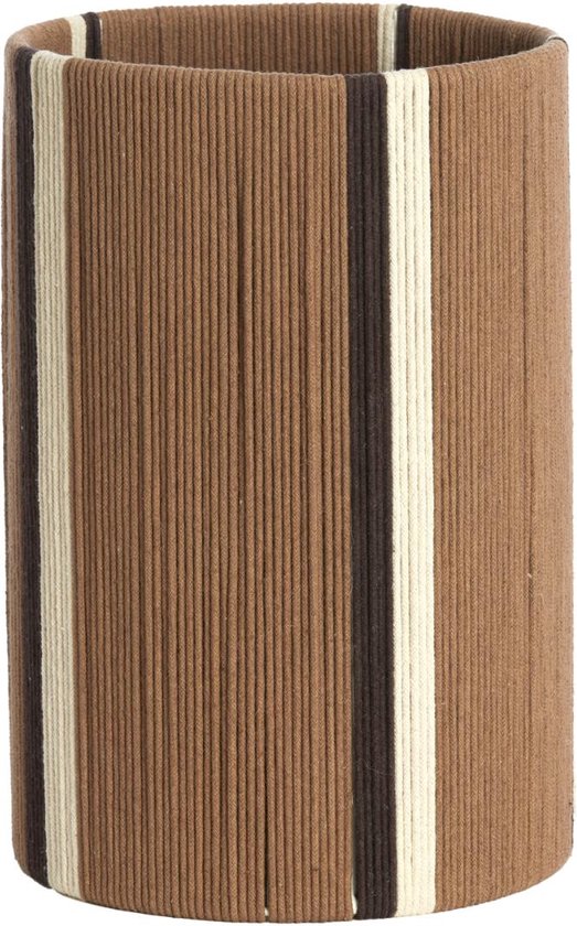 Light & Living Abat-jour Medan - Marron foncé - Ø20cm - Moderne