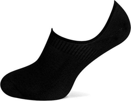 2 paires de chaussettes invisibles en bambou - Chaussettes d'entraînement basses en bambou - Chaussettes de bonneterie pour hommes et femmes - 38 - Noir
