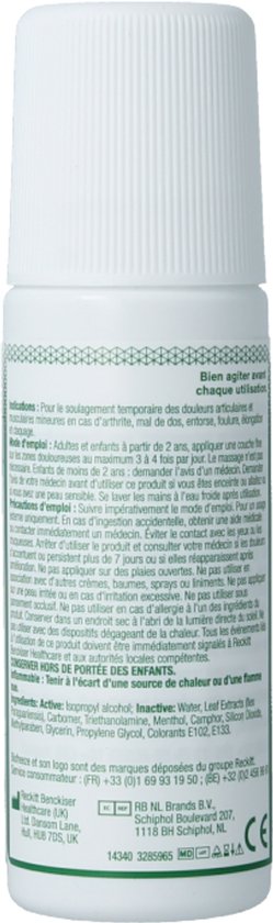 Biofreeze Gel roller à effet froid 89 ml