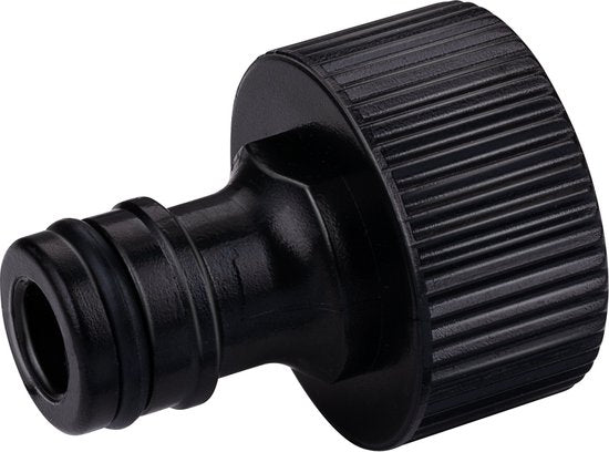 BLACK+DECKER Robinet 3/4" - ⌀ 19 CM - Coupleur - Plastique - Noir