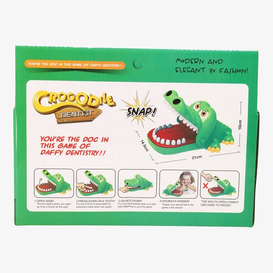 Jeu de morsure de crocodile