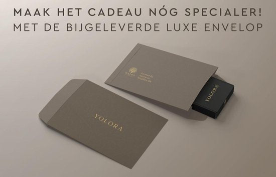 Yolora Collier pour femmes avec pendentif en cristal Kalpa Camaka - Couleur or - Plaqué or jaune 18K - Collier pour femmes Or - Bijoux - Collier - Boîte cadeau de luxe - Boîte cadeau - Boîte cadeau exclusive - Bel emballage cadeau