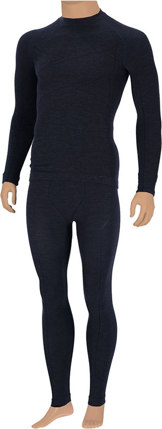 Collant Xtreme Thermo Homme - Laine Mérinos - Mélange Marine - Taille M