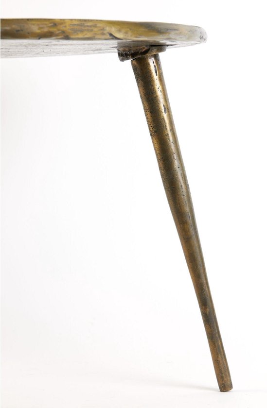 Light & Living Table d'appoint Babina - Bronze antique - Ø59cm - Industriel,Luxe