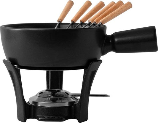 Set à fondue au fromage Boska - 1.3 L - Pour fondue au fromage de 875g - Noir