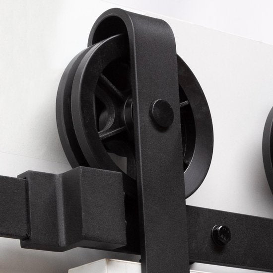 Système de porte coulissante Intersteel Roue noir mat