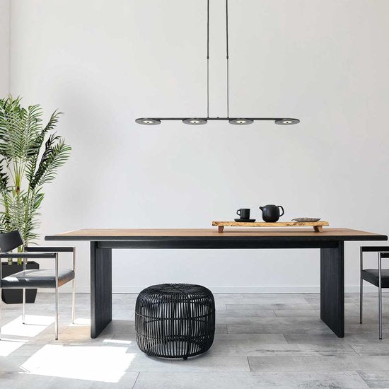 Steinhauer - lampe suspendue - Turound - noir - verre métal - lampe design - LED - 3512ZW
