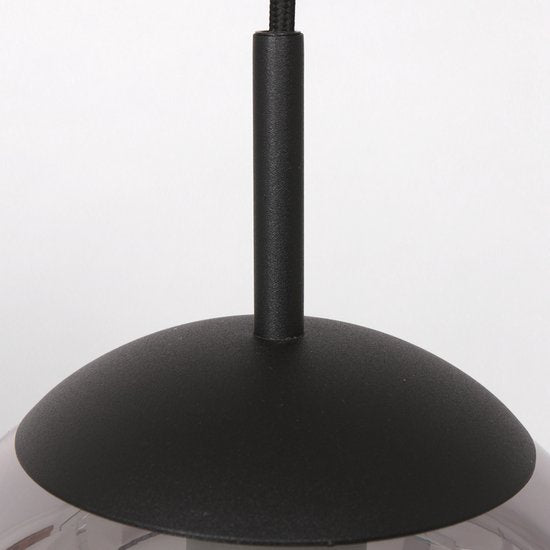 Steinhauer - lampe suspendue - Bollique LED - noir - verre métal - lampe design - E27 - 3499ZW