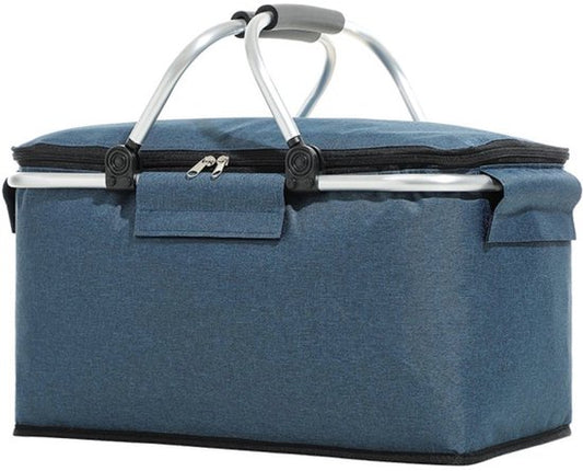 Panier rafraîchissant Ceruzo Bleu - Panier pique-nique-Aluminium-Toile Oxford-Pliable