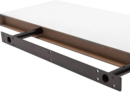 Étagère murale Woltu - 30 x 22,9 x 3,8 cm - Suspendue - MDF - Blanc