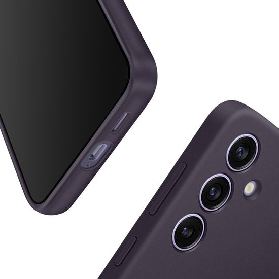 Étui en silicone Samsung - Convient au Samsung Galaxy S24 - Violet foncé