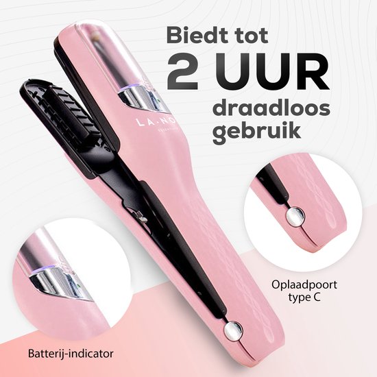 La Nou® Split Remover 4 - Epilateur pour cheveux fourchus - Accessoires inclus - Pour cheveux fourchus - Epilateur pour cheveux fourchus - Epilateur pour cheveux fourchus - Rose