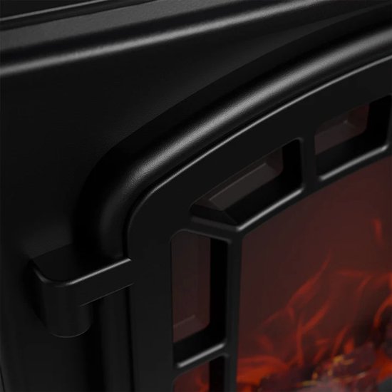 Foyer électrique - Effet de flamme inclus - Noir