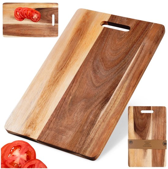 Planche à découper en bois 36x23 cm - Planche de cuisine - Cuisine