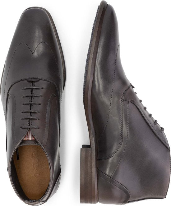 DenBroeck Gold St. Chaussures à lacets semi-top - Homme - Cuir - Marron foncé - Taille 42
