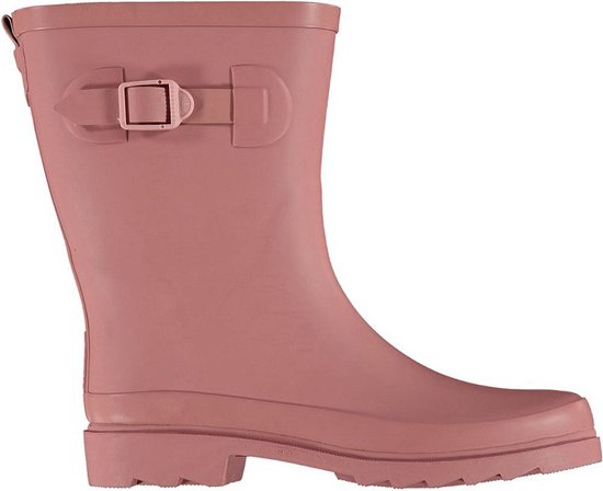 Xq Footwear Bottes de pluie à lanières en caoutchouc rose pour femmes - Bottes - 39