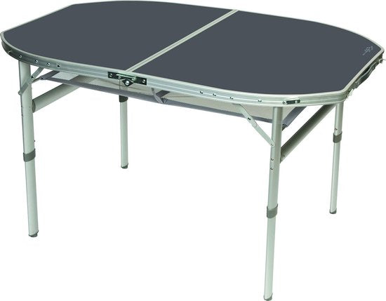 Bo-Camp - Table - Ovale - Modèle valise - 120x80 cm