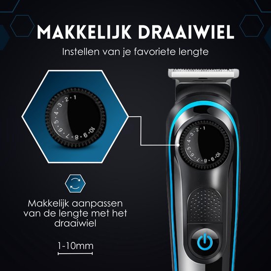 Tondeuse à barbe 5 en 1 pour hommes - 5 accessoires interchangeables - Tondeuse pour le corps et la barbe - Tondeuse pour le corps - Tondeuse pour le nez et les oreilles