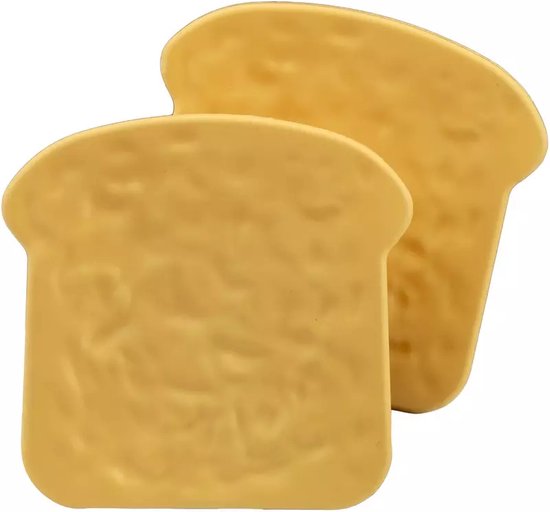 Eddy Toys Toy Toaster - Toy Kitchenware Toaster - Incl. Toast - White