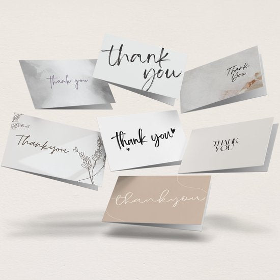 Systemyze 42x Cartes de remerciement avec enveloppe - Cartes de remerciement - Cartes de vœux - Format A6