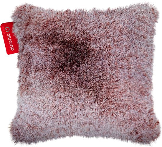 Auronic Heat Pillow - Teddy - 45x45 - Sans fil - Rechargeable - Oreiller électrique - Infrarouge - Rose