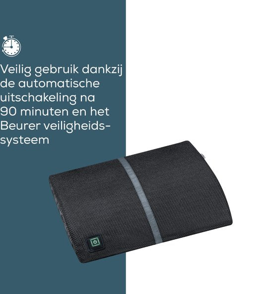 Beurer HK 70 Dossier électrique chauffant - Coussin chauffant ergonomique pour le dos et la chaise - Fixation universelle - Convient à la voiture et au bureau - Chauffage rapide - Arrêt automatique - Garantie 5 ans : exclusive at Bol.com