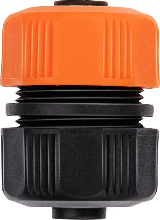 BLACK+DECKER Connecteur de tuyau 1/2" - 13 ⌀ MM - Raccord de tuyau d'arrosage - Noir/Orange