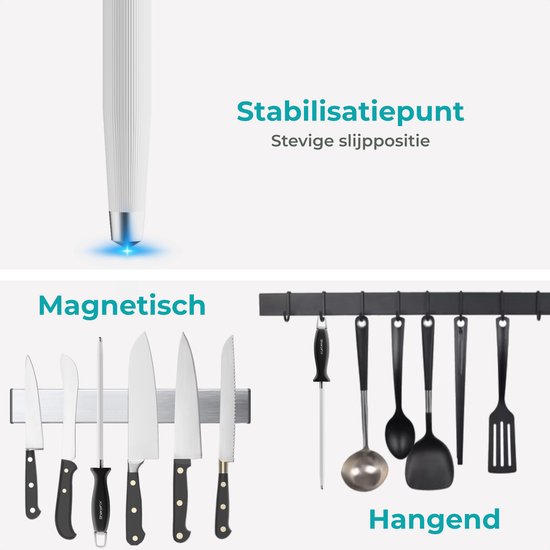 SharpFix Barre d'affûtage pour couteaux Classic - 60 HRC Aiguisoir pour couteaux - Aiguisoir pour couteaux - Aiguisoir pour piercing - Noir