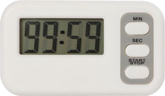 Velleman Compte à rebours numérique, alarme, LCD, compte à rebours, max 99 min 59 sec, parfait pour la cuisine