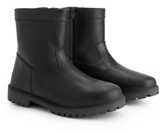 Travelin' Husby Hommes - Bottes - Doublées de laine - Noir